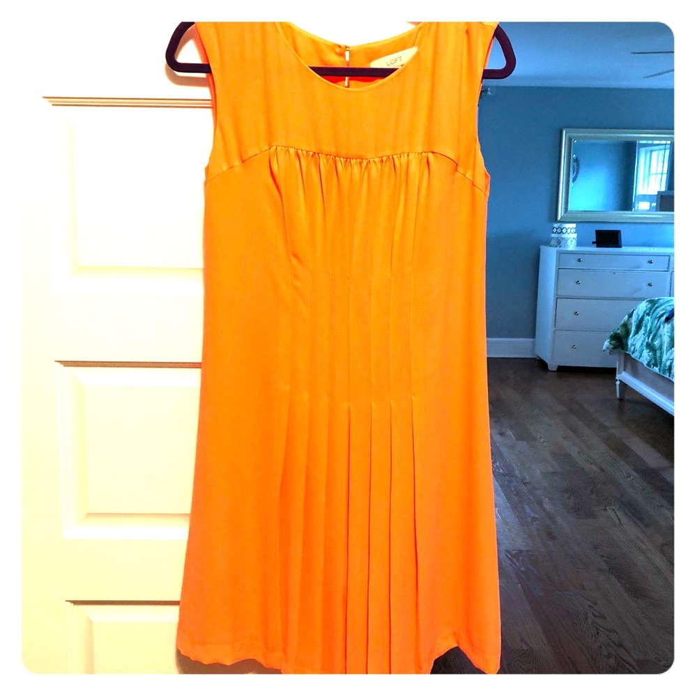 Front pleated dress